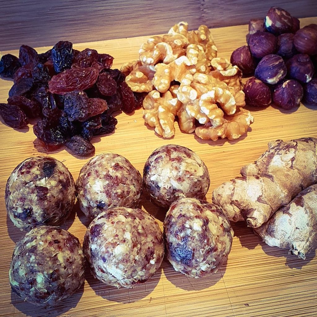 Ginger Shot Recipe of "Ginger Ball", the energizing Ginger balls with